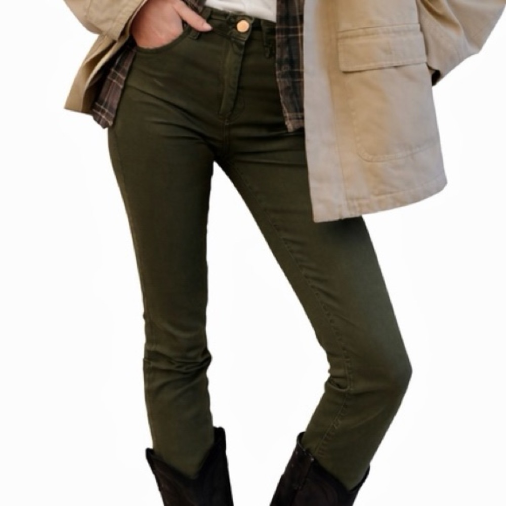 Vince Olive Green Five Pocket Skinny Jeans – Women’s Sz 29